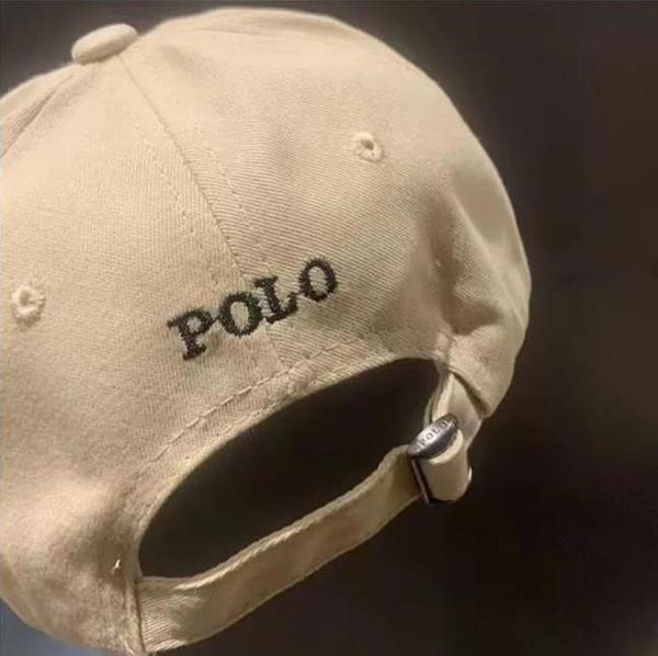 Baseball Ralphs Polos Berretto da baseball classico rl Cappellino piccolo pony Classico kaki nabuk regolabile Sport Beige piccolo pony ricamato orso unisex all'aperto