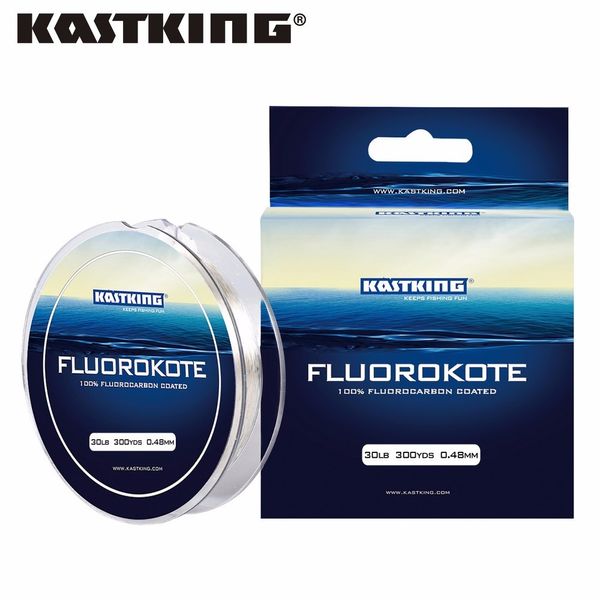 Linha de trança kastking 137m 274m Linha de pesca de revestimento de fluorocarbono 274m 0,18-0,48mm 4-30lb líderes de líder de fibra de carbono linhas de pesca de linha Pesca 230403