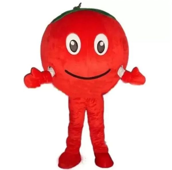 2024 Sconto pomodoro rosso Costume della mascotte del fumetto Personaggio a tema anime Natale Carnevale Festa Costumi di fantasia Taglia adulti