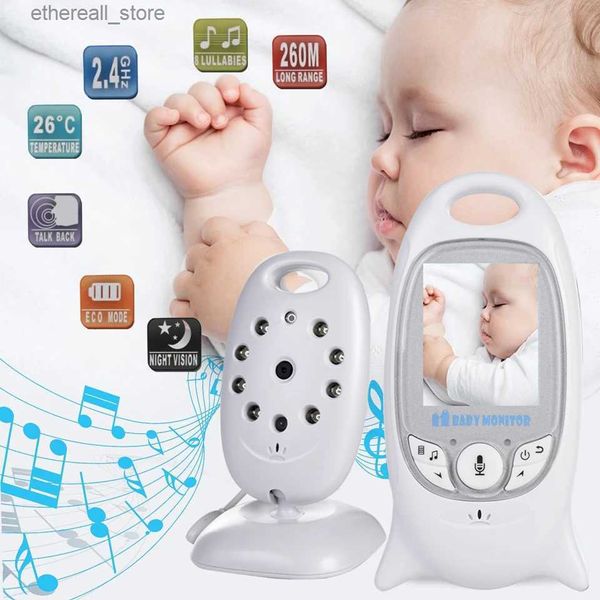 Baby monitor Video Baby monitor Telecamera VB601 Babysitter wireless Conversazione bidirezionale Visione notturna IR LED Temperatura Babi Nanny Camera 8 Lettore musicale Q231104