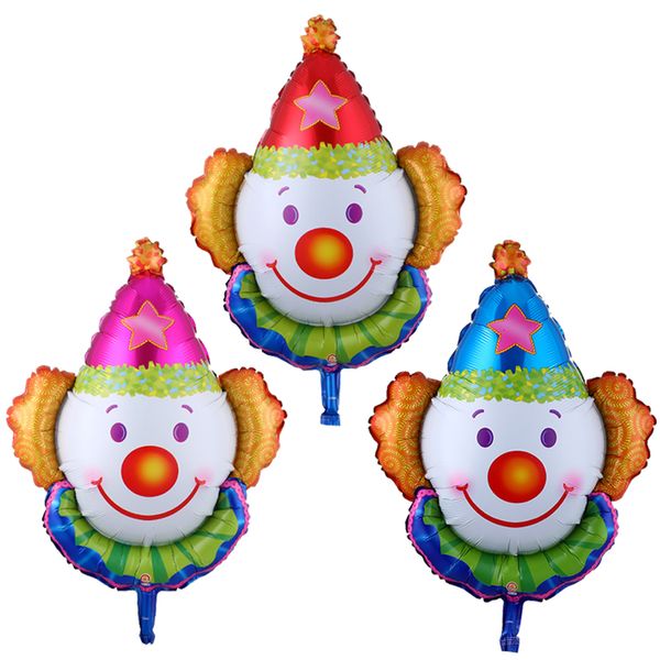 Altre forniture per feste per eventi 50 pezzi Palloncini foil con testa di clown multi formato Elio Globos Decorazioni natalizie di Halloween per la casa Decorazioni di compleanno Giocattoli per bambini 230404