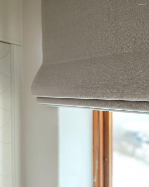 Tenda StarDeco Custom Sheer Roman Shades Modern Cotton Linen Light Filter / Blackout Blinds Tende per finestre con meccanismo a catena