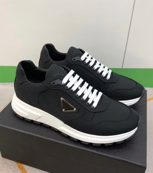 Nova marca de luxo famosa PRAX 01 tênis masculinos sapatos marinho re-nylon formadores robusto sola de borracha corredor esportes masculino preto casual vestido de festa sapato de caminhada com caixa original