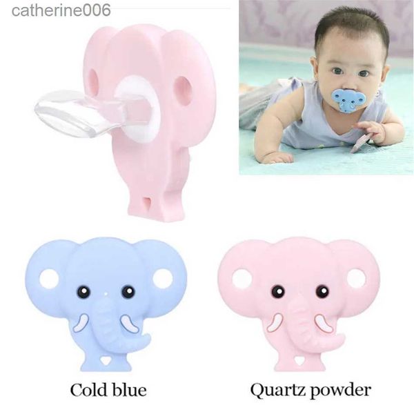 Chupetas # Dentes de bebê recém-nascidos macios e tipo de sono Food Grade Silicone Elefante Chupeta Bebê Silicone Dormindo Chupeta Menino Menina SootherrL231104