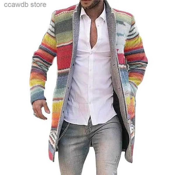 Herrenjacken Männer Jacke Farbe Passende Sweatshirts Neue Hip Hop Verlängern Mantel Männliche Mode Coole Streetwear Herren Kleidung Frühling Herbst Strickjacke T231104