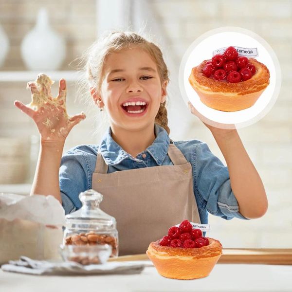 Decorazione per feste Simulazione Modello di spuntino Decorazioni per la casa Cibo Uovo artificiale Crostata finta Panificio Simulato Chic