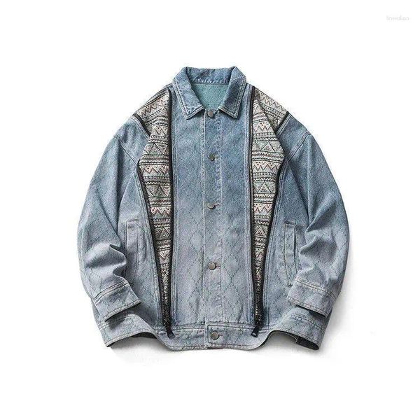 Damesjassen Amerikaans vintage denim jack voor de lente Zware industrie Losse letter borduurjas Unisex Varsity Casual honkbal uitloper