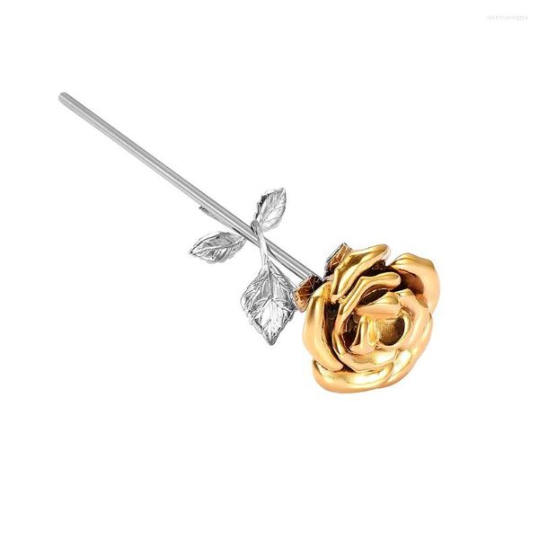 Ketten IJU002 Edelstahl Feuerbestattung Blatt Gold Blume Mit Box Souvenir Multi Bunt Real Grey