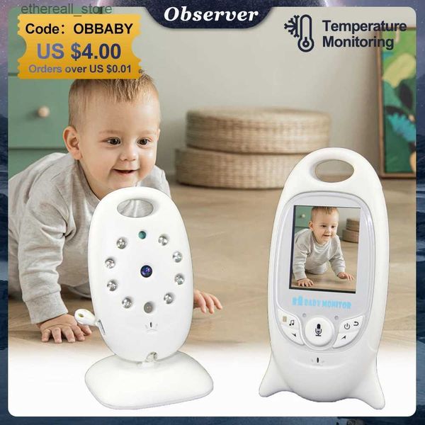 Monitores para bebês VB601 Vídeo Monitor para bebês sem fio 2.0 '' LCD Temperatura Babá IR Visão noturna 2 vias Talk Security Nanny Camera 8 canções de ninar Q231107