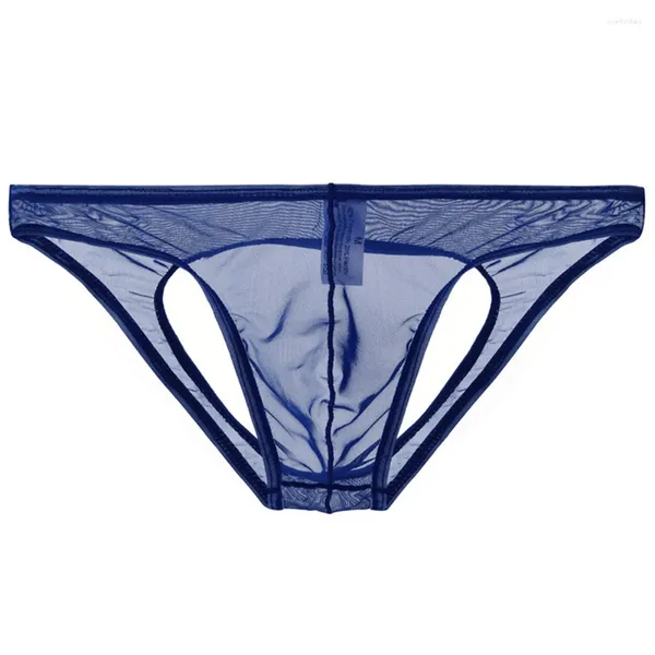 Unterhosen Herren Ultradünne, transparente, transparente Slips, schnell trocknende Unterwäsche, offener Schritt, Tanga, atmungsaktives Höschen, niedrige Leibhöhe, Elastizität