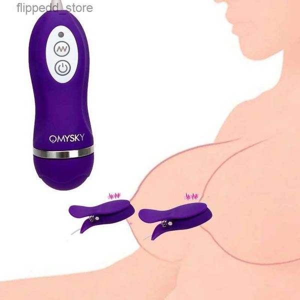 Outros itens de massagem Novo vibrador de mamilo 10 braçadeiras de mamilo de frequência estimulador de massagem de mama brinquedos sexuais para mulheres masturbação feminina jogos adultos Q231104