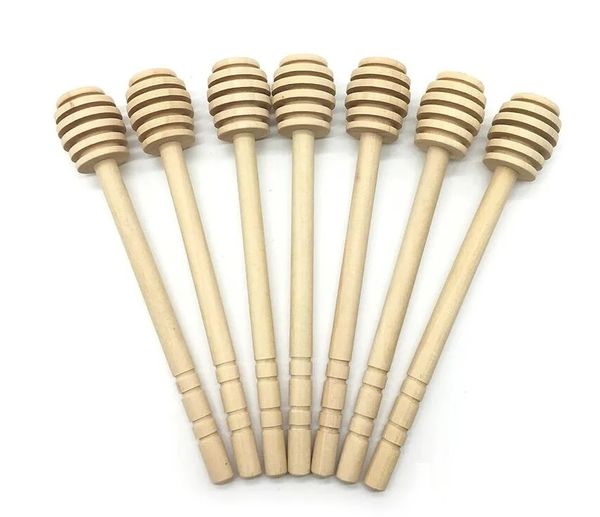 500 pz/lotto Nuovo Arriva MINI 15 cm di lunghezza In Legno Honey Dippers Bomboniere Honey Dipper cucchiaio