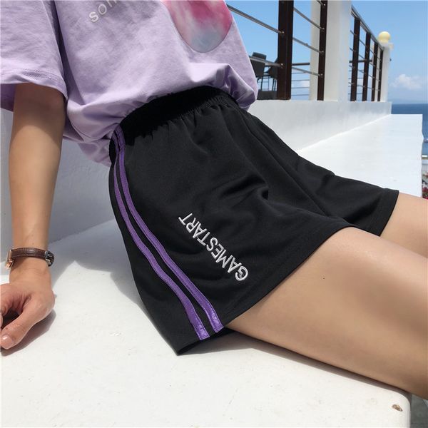 Damen Shorts Sommer Vintage Track Shorts Frauen Vetement Femme lose hohe Taille Pantalones Cortos Mujer Wild Harajuku Biker Spodenki Damskie 230403