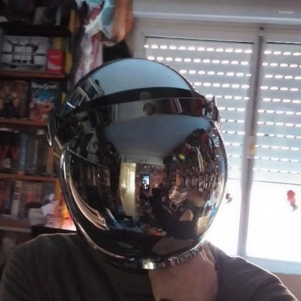 Мотоциклетные шлемы бренд Moto Mirror Sliver Helme Chrome Casco Capacet