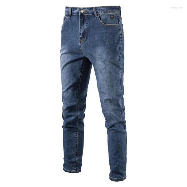 Herrenhose Serige Park Herren Hochwertige Jeans Casual Style Basic Design For France Cotton Blue Denim Pantalong Slim Fit