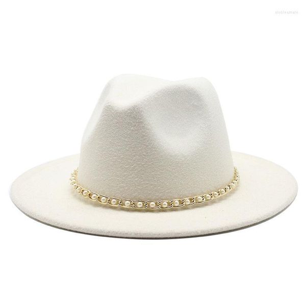 Chapéus largos da borda Moda 18 Cores Men Woman Woet Hat Hat Festa formal Jazz Trilby Fedora Tassel Amarelo Panamá branco Panamá Cap elob22