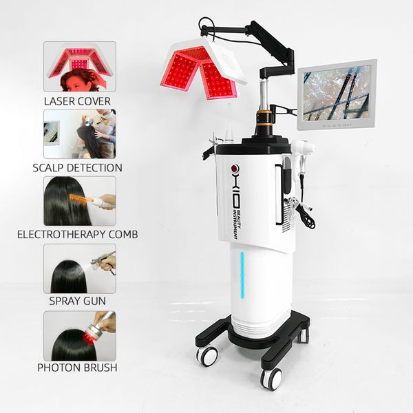 Beauty Items LLLT 272 Lampe Diodenlaser Haarwachstum Maschine Gesundheit Haarwachstum Laserkamm Bürstenkopf Massage