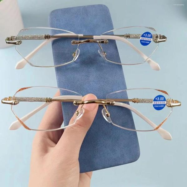 Güneş Gözlüğü Moda Bayanlar Presbyopic Glasses Unisex Anti-Blue Ray Uzak Görme gözlükleri Optik Okuma Gözlük Diyopteri 0 ila 4.0