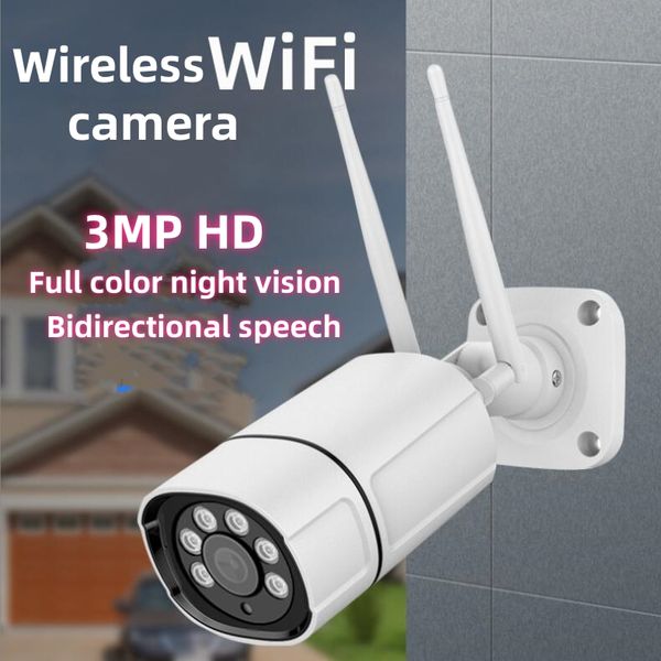 IP-camera's WiFi-camera Waterdicht P-camera Hd Wifi Draadloos toezicht Camara Buiten Ir-cut Nachtzicht Huisbeveiliging Aa220315 Drop D Dhqlt