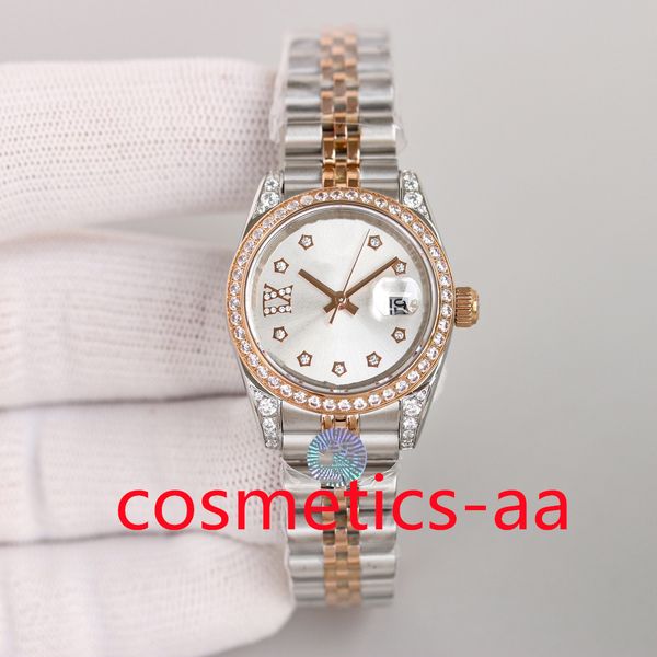 2023 Sıcak satıcı Kadınlar İzle 31mm Erkekler İzler Otomatik Hareket Altın Paslanmaz Çelik Kadın 2813 Hareket Elmas Çerçeve Lady Ladies Bilek Swatches