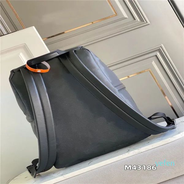 Borsa di design Zaino Apollo Borsa da giorno da uomo in pelle Eclipse argento Discovery Gun Metal Hardware