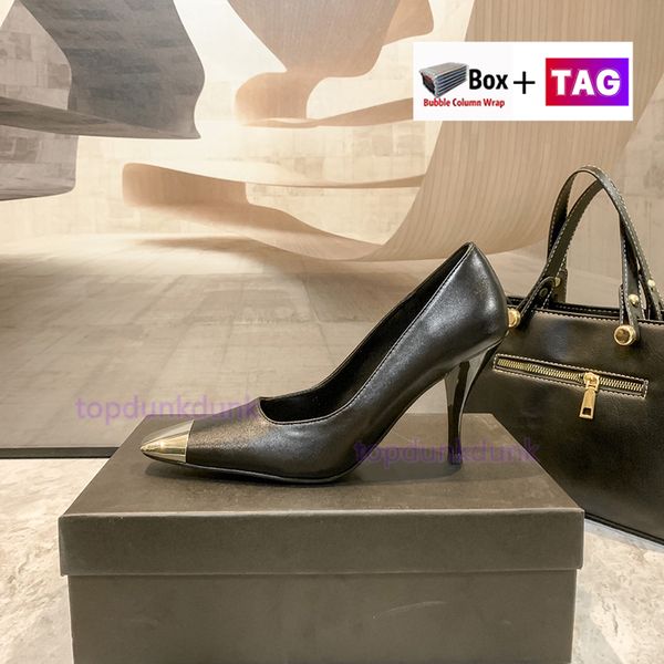 С коробкой женской туфли для лезвий насосы моды на высоких каблуках роскошные дизайнерские дизайнерские сандалии повседневные моказины женские размер обуви 35-40