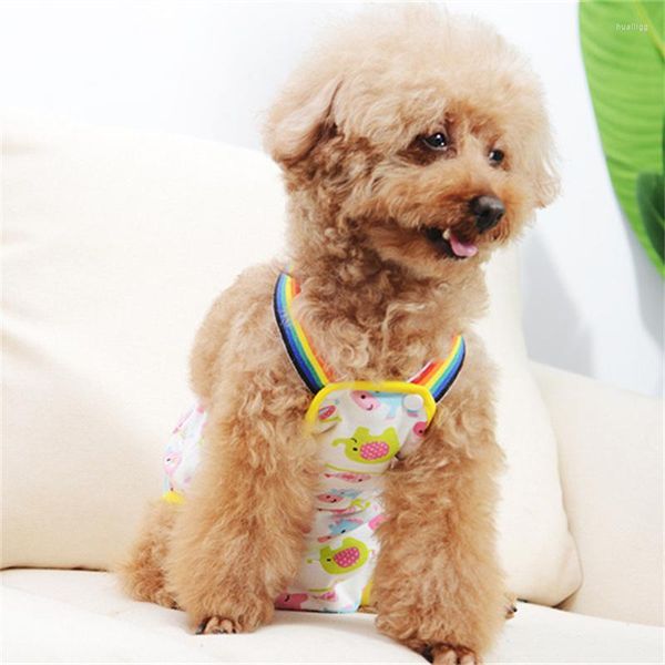 Dog Apparel Kawaii Feminina Fisiológica Bibs Higiene Shorts Segurança Pontos de Treinamento de Segurança Puppy Briefs XS-XL