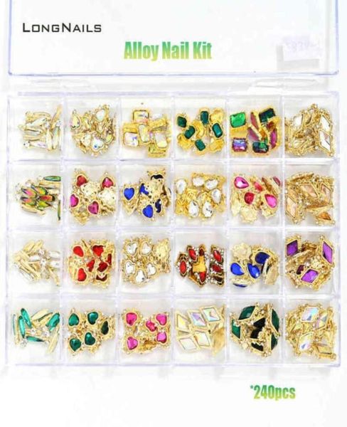 Nail Art Dekorationen 245 10-teiliges Legierungsset LuxuryDesign Japanischer Schmuck Charms Niete Dasiy Schleife Diamant 3D-Dekore Edelsteine Access 3875700930