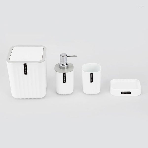 Аксессуарный комплекс для ванны аксессуары для ванной 4 штуки PP номера держатель зубной щетки для мыла для мыла.