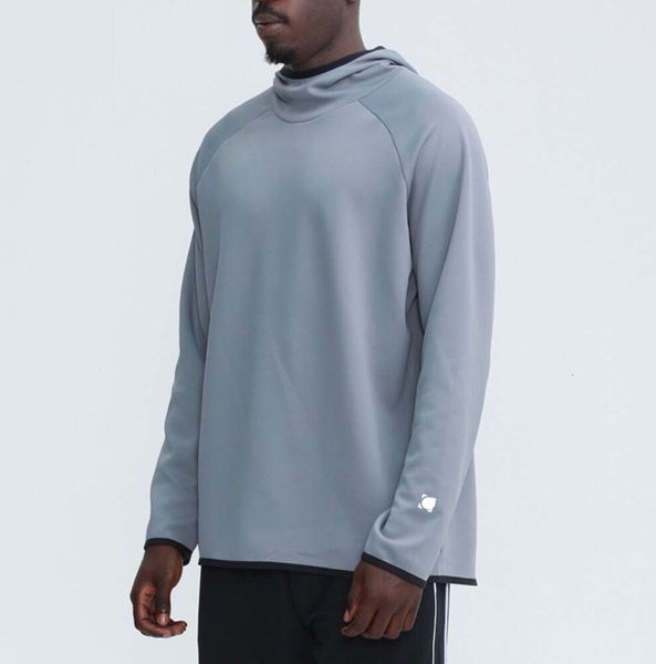 LU LU L толстовки пуловер спортивный костюм для йоги с длинным рукавом мужской стиль свободные куртки свитер тренировочная одежда для фитнеса атмосфера отдыха