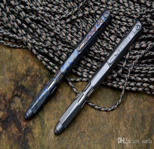 TwoSun Taktischer Stift Titanlegierung Verteidigungsstift Bohrstange Multitools für Camping Tägliches Schreiben Glasbrecher2457207