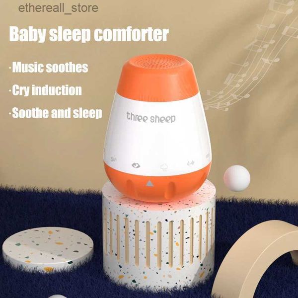 Bebek Monitörler Bebek Beyaz Gürültü Makinesi Akıllı Müzik Ses Sensörü Bebekler Kötü Uyku Yardımcı Terapisi Ses Monitörü Bebekler için Jeneratör rahat oyuncak q231104