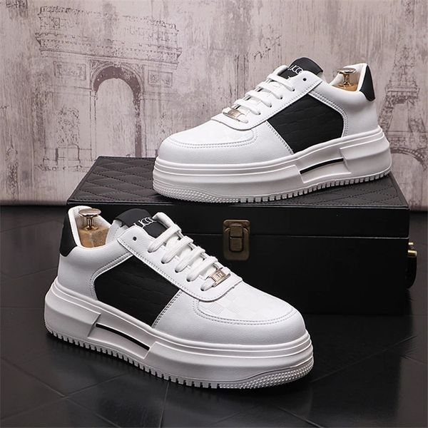 Merk Mannen Casual Schoenen Mode Sneakers Platte Dikke Zool Mannelijke Luxe Schoenen Zapatillas Hombre Rubber Heren Laarzen Herfst Man Schoenen