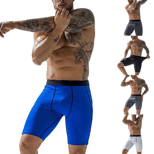 Calça masculina de verão masculino na cintura alta perneiras elásticas de basquete lateral de bolso de bolso