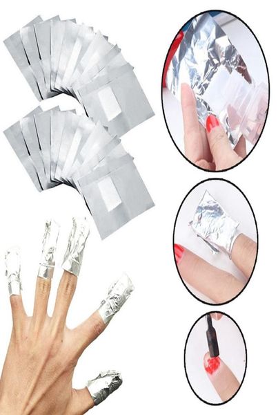 Foglio di alluminio Nail Art Remover Soak Off Gel acrilico Rimozione delle unghie Avvolgimenti Remover Strumento per manicure Strumenti di bellezza HHA2427157271