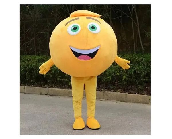 2024 Sconto Costume della mascotte del fagiolo giallo Cartone animato Personaggio a tema Anime Costumi di fantasia per feste di carnevale di Natale Taglia per adulti