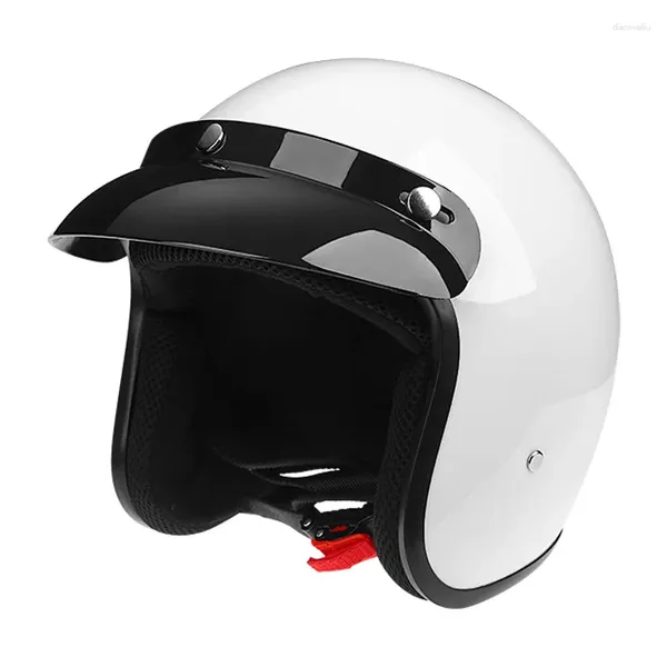 Capacetes de motocicleta meio capacete scooter de veículo elétrico masculino