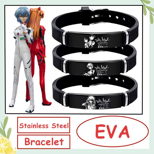 Trajes de Catsuit Anime EVA Ayanami Rei Asuka Langley Soryu Ikari Shinji Pulseira Cosplay Acessórios para Homens Mulheres Menino Menina Presente