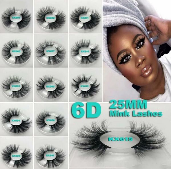 25mm 3D Mink Cílios 5D Mink Cílios Natural Falso Grande Volume Cílios Maquiagem de Luxo Dramatic337