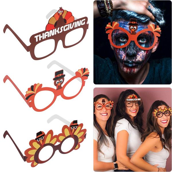 Party Dekoration Thanksgiving Türkei Sonnenbrille Kreative Tag Brillen Cosplay Gläser für Geburtstag Gunsten Lieferungen Drop Lieferung Amclv