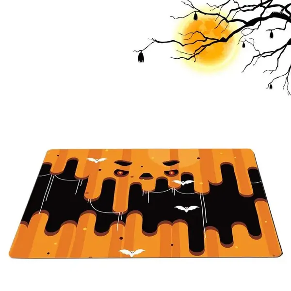 Tappetini da bagno Coperta per porta d'ingresso di Halloween Tappetino per ospiti di benvenuto Tappeto decorativo riutilizzabile per le vacanze per scale Portico della cucina