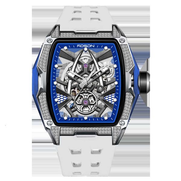 Swiss richarmiles relógios de luxo silicone rm alta barril quadrado relógio multifuncional face banda qualidade marca tipo