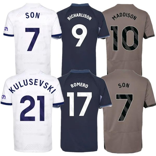 2023 2024 Timo Werner Fußballtrikots SON Fußballtrikot MADDISON ROMERO KULUSEVSKI RICHARLISON KULUSEVSKI 23 24 VAN DE VEN BISSOUMA JOHNSON Fußballtrikot-Shirts