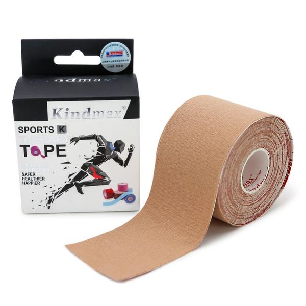 Joelheiras cotovelas Kindmax 5cm 5m Cotton Kinesiology Fita para esportes elásticos elásticos de bandagem atlética 230404