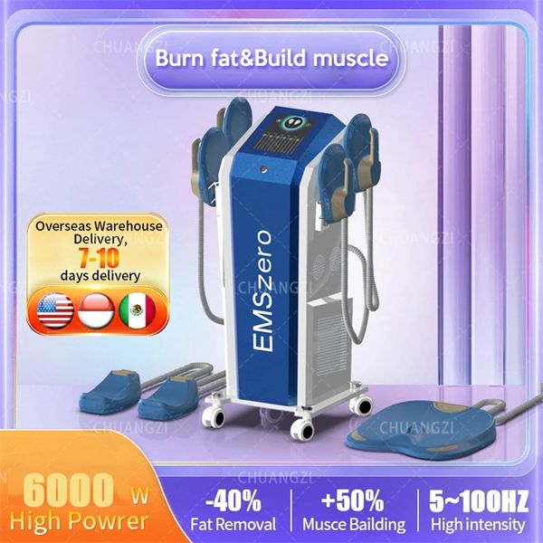 Andere Body Sculpting Slimming Body Slimming Sculpt Massage Salon Gerät NOVA NEO 14 Tesla 6000W Hi-EMT DLS-EMSLIM EMS Muskelstimulationsgerät