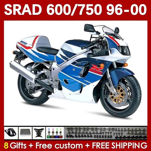 Suzuki SRAD GSXR 750 600 cc 600cc 750cc 96-00 168no.0 GSXR750 GSXR-600 96 97 98 99 00 GSX-R750 GSXR600 1997 1998 1999 1999 1999 2000 Vücut Glossy Blue Blue