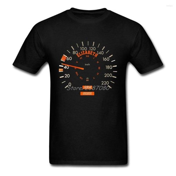 Herren T-Shirts Tachometer Shirt Custom Kurzarm Kleidung 2023 Rashguard Big Size Cotton Crewneck Lustige T-Shirts