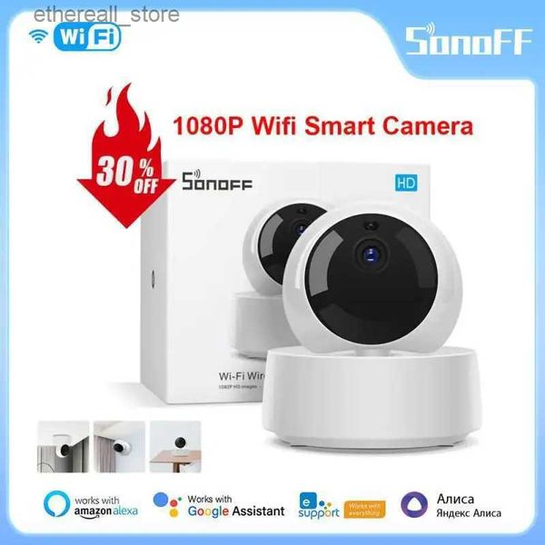 Babyphone Neue SONOFF Kamera GK-200MP2-B Drahtlose Wifi Kamera IP 1080P HD Baby Monitor Überwachung Sicherheit 360 IR Kamera Alarm smart Home Q231104