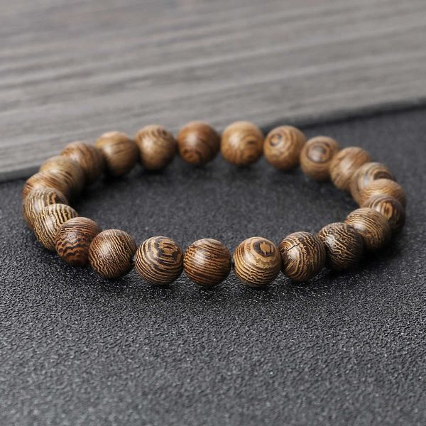 Bettelarmbänder Gebetsarmband Natürliche Holzperlen Rosenkranz Meditation Buddha Armbänder Armreifen für Männer Frauen Yoga Heilung Balance Schmuck Geschenk AA230403