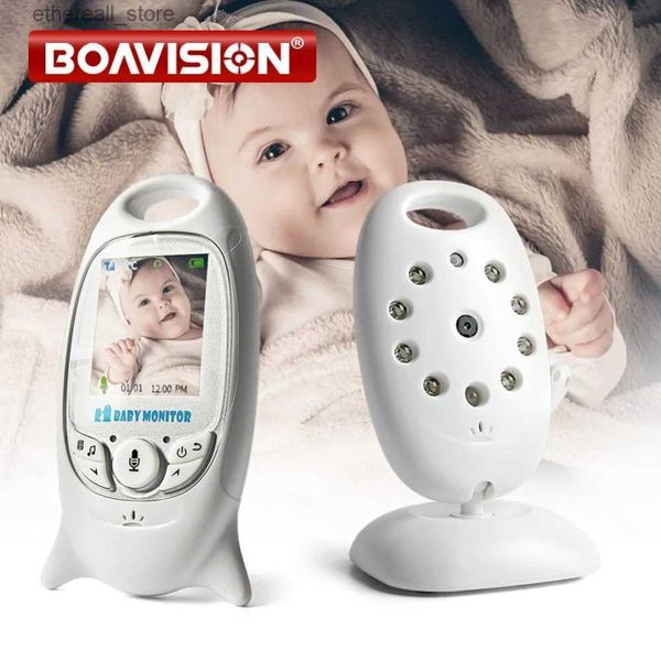 Monitores para bebês VB601 Vídeo Monitor para bebês sem fio 2.0'' LCD Babá 2 vias conversa visão noturna temperatura segurança babá câmera 8 canções de ninar Q231104